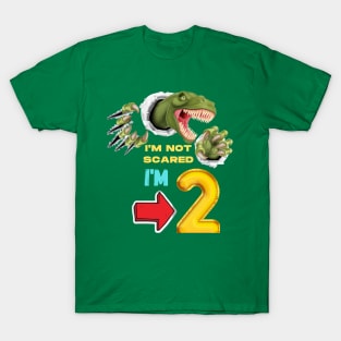 2nd Birthday Dinosaur T-Shirt